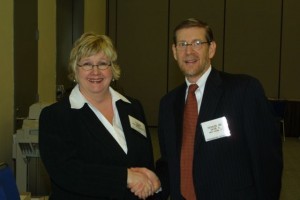 Mary meets Dr. David Kessler and gets her book signed in 2003 