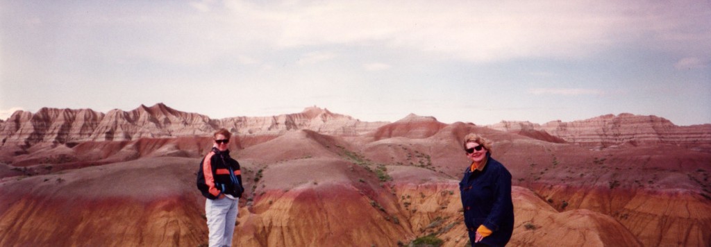 Annie and Mary. Bad ass in the Badlands, June, 1993.